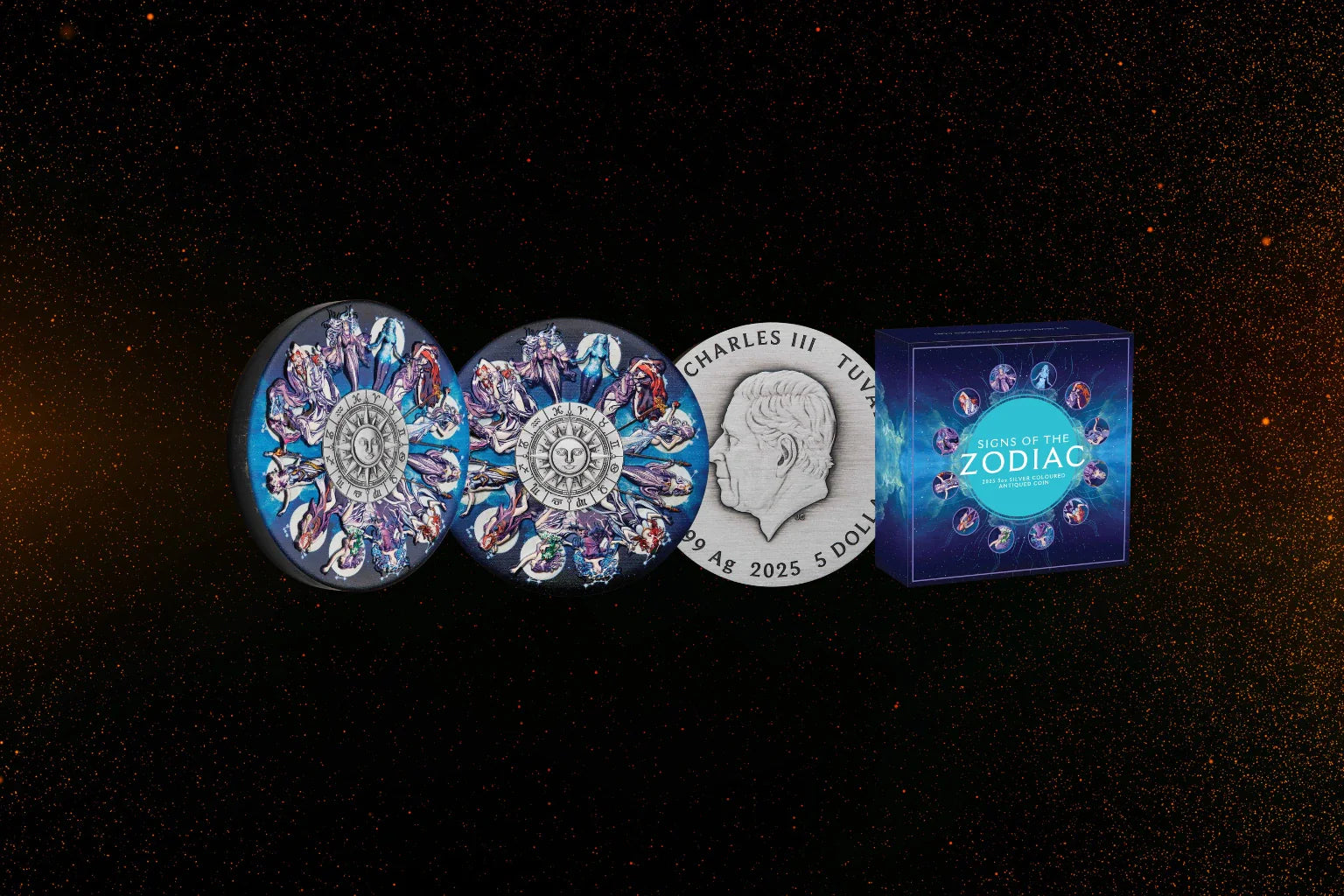 🧿 Antiqued Silver Coins