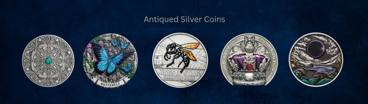 🧿 Antiqued Silver Coins