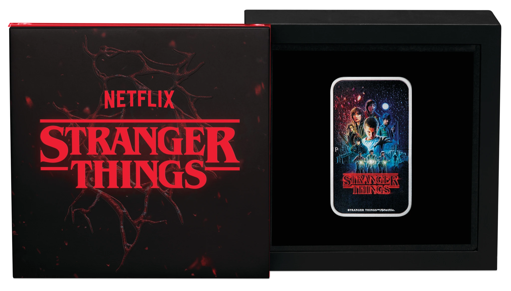 2026 PerthMint Stranger Things - Season1 1oz Silver Coloured Rectangular Coin