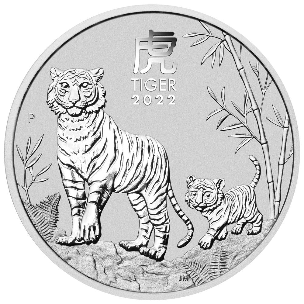🐅 2022 Perth Mint Lunar Tiger 1oz Silver Bullion Coin