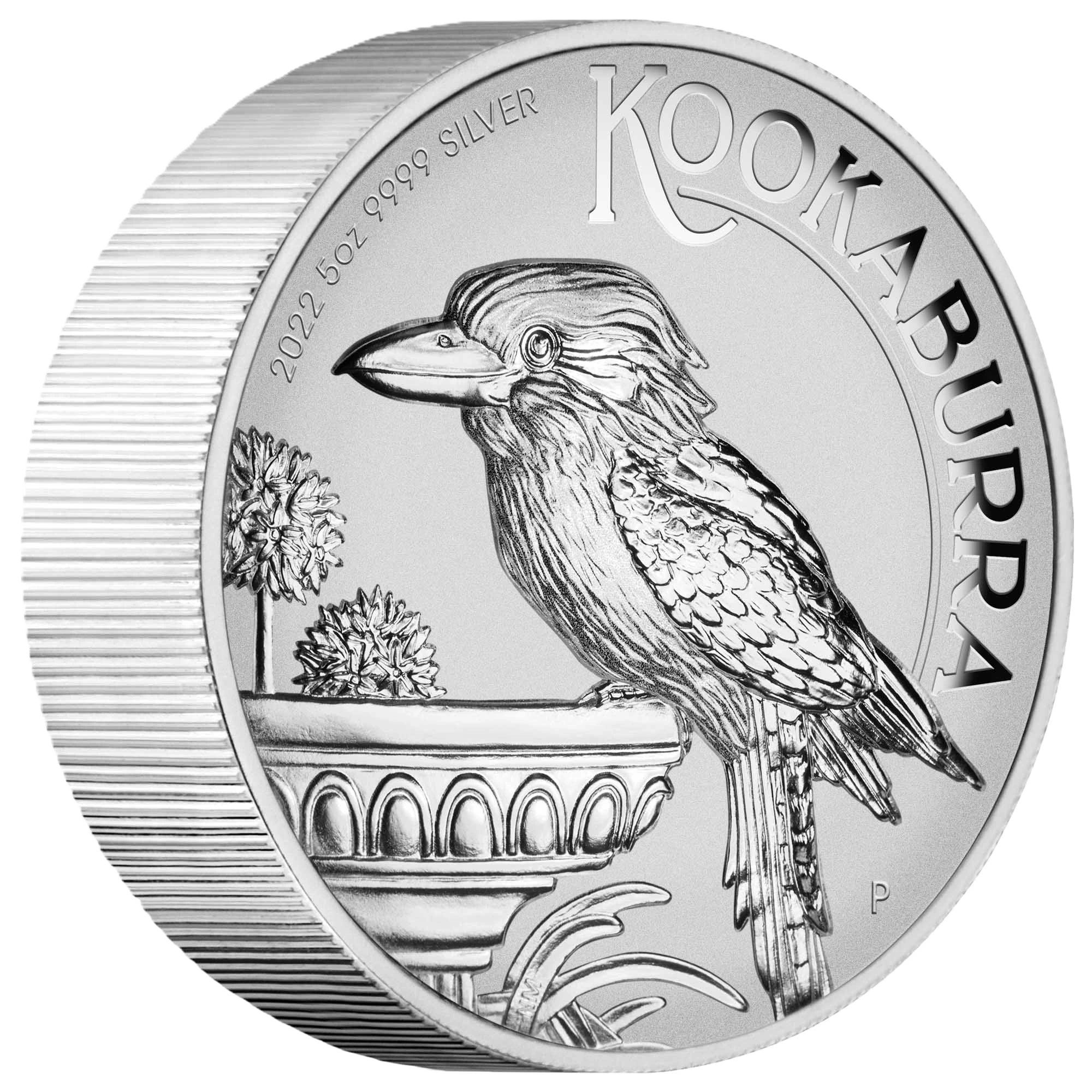 2022 Perth Mint Australian Kookaburra 5oz Silver Incused Coin