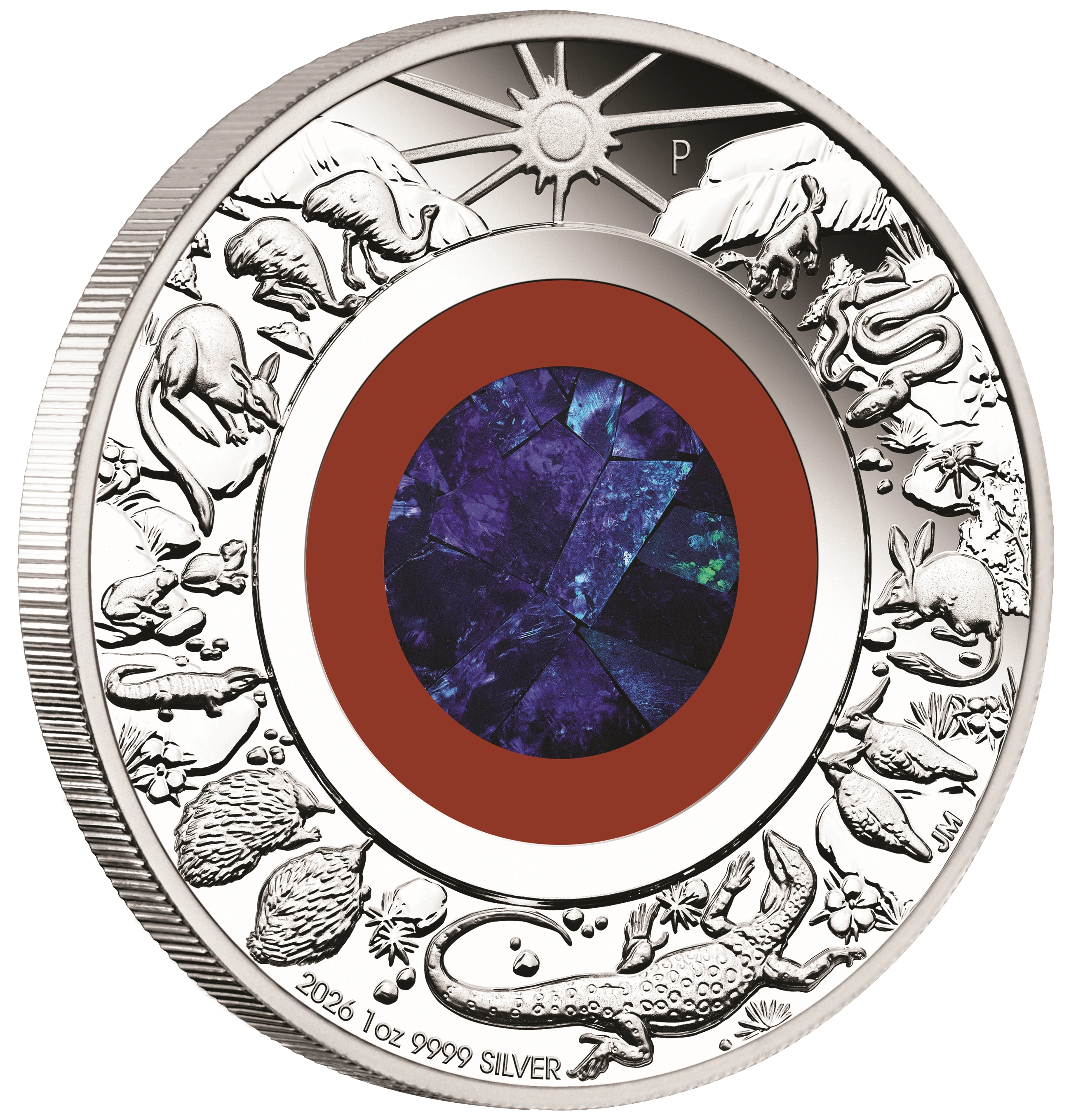 2026 Perth Mint Wonders of Australia Outback 1oz Silver Proof Opal Coin