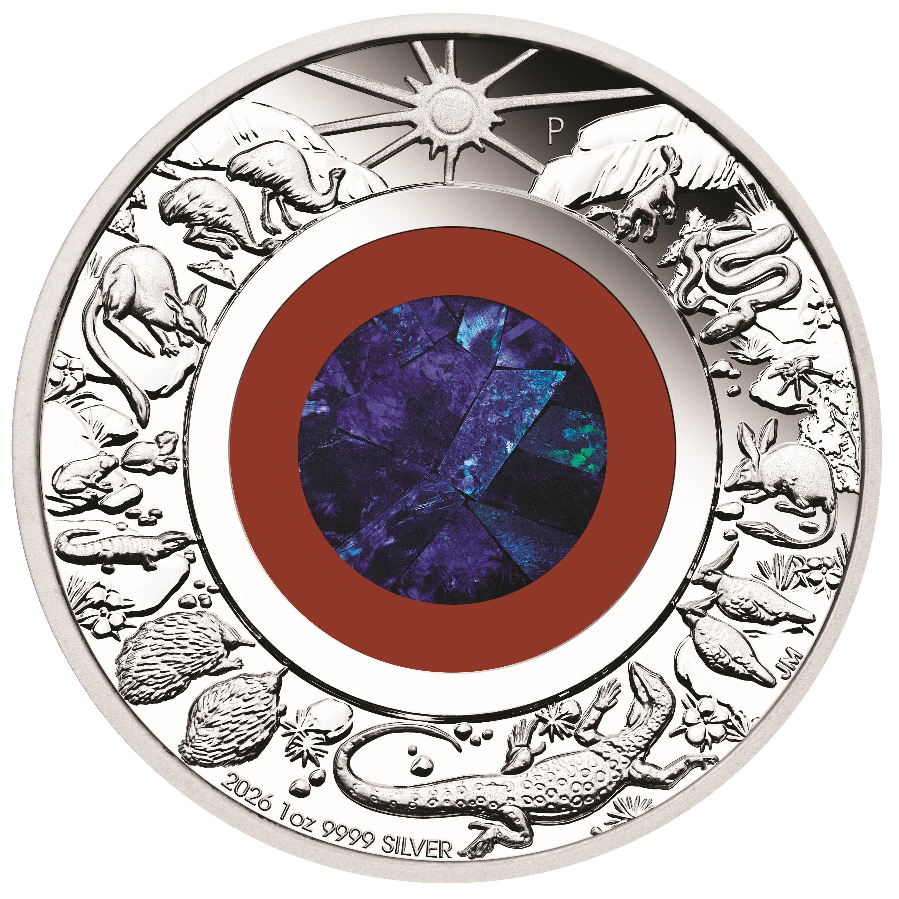2026 Perth Mint Wonders of Australia Outback 1oz Silver Proof Opal Coin