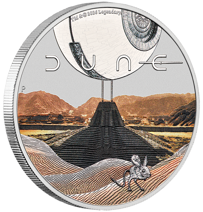 2026 Perth Mint Dune 1oz Silver Coloured Proof Coin