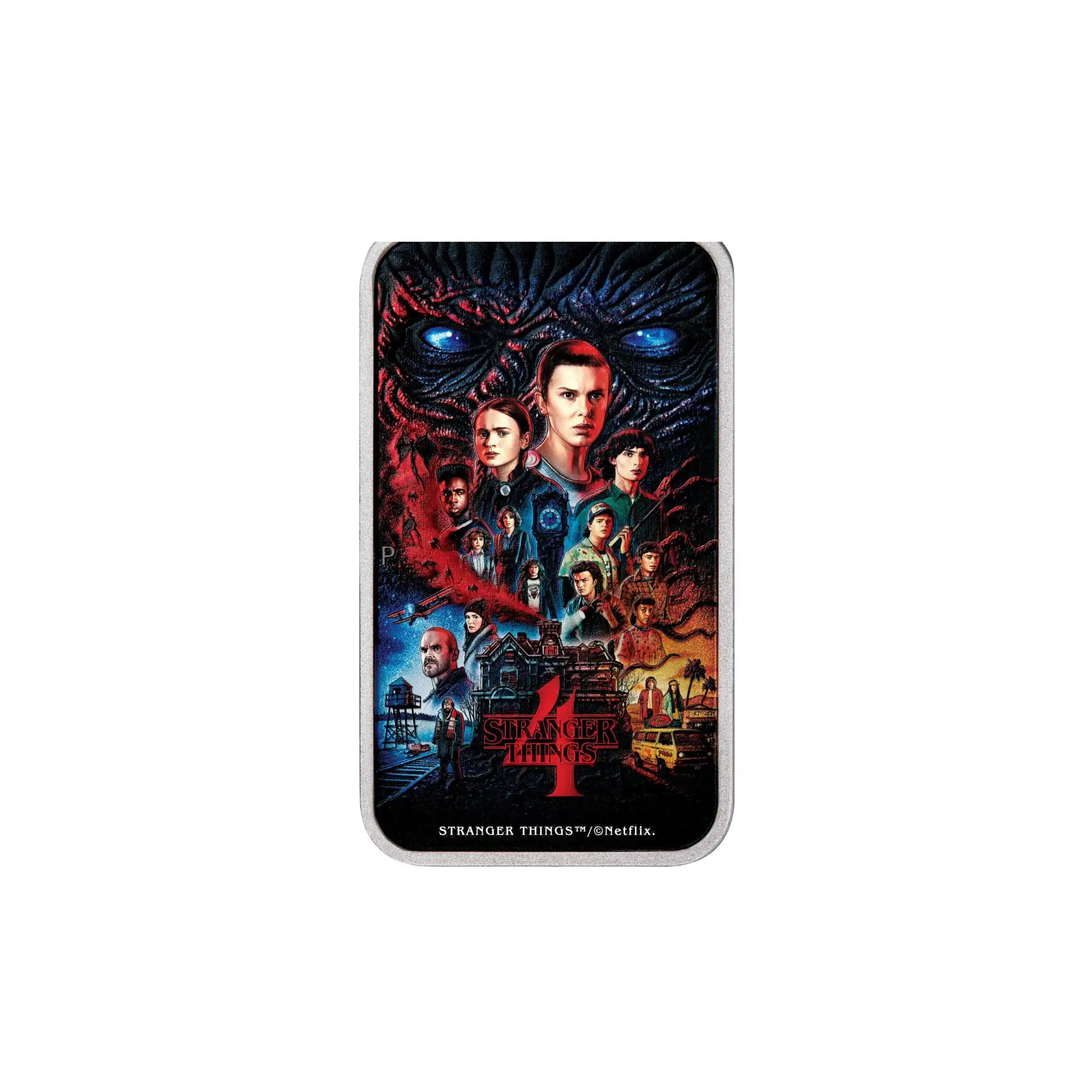 2026 Perth Mint Stranger Things Season 4 1oz Silver Coloured Rectangle Coin