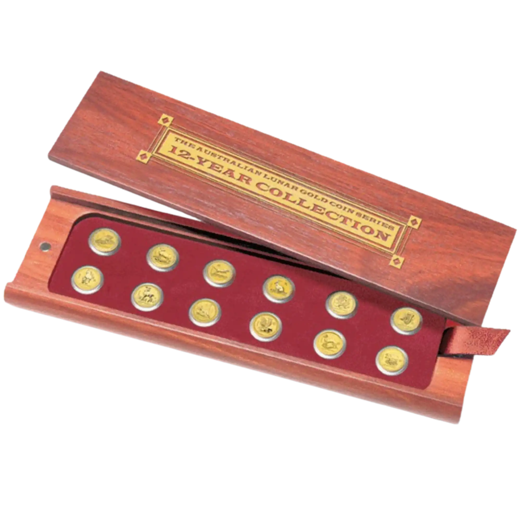 1996–2007 Perth Mint Australian Lunar Series I 1/20oz Gold 12-Coin Set