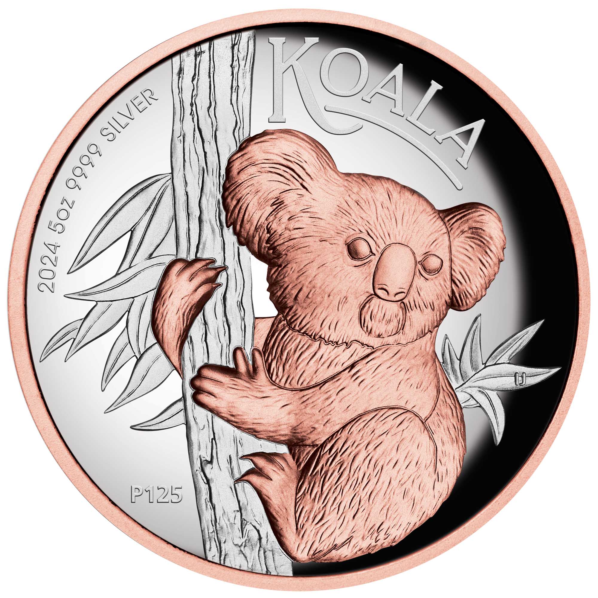 2024 Perth Mint Koala 5oz Silver HR Gilded Proof Coin