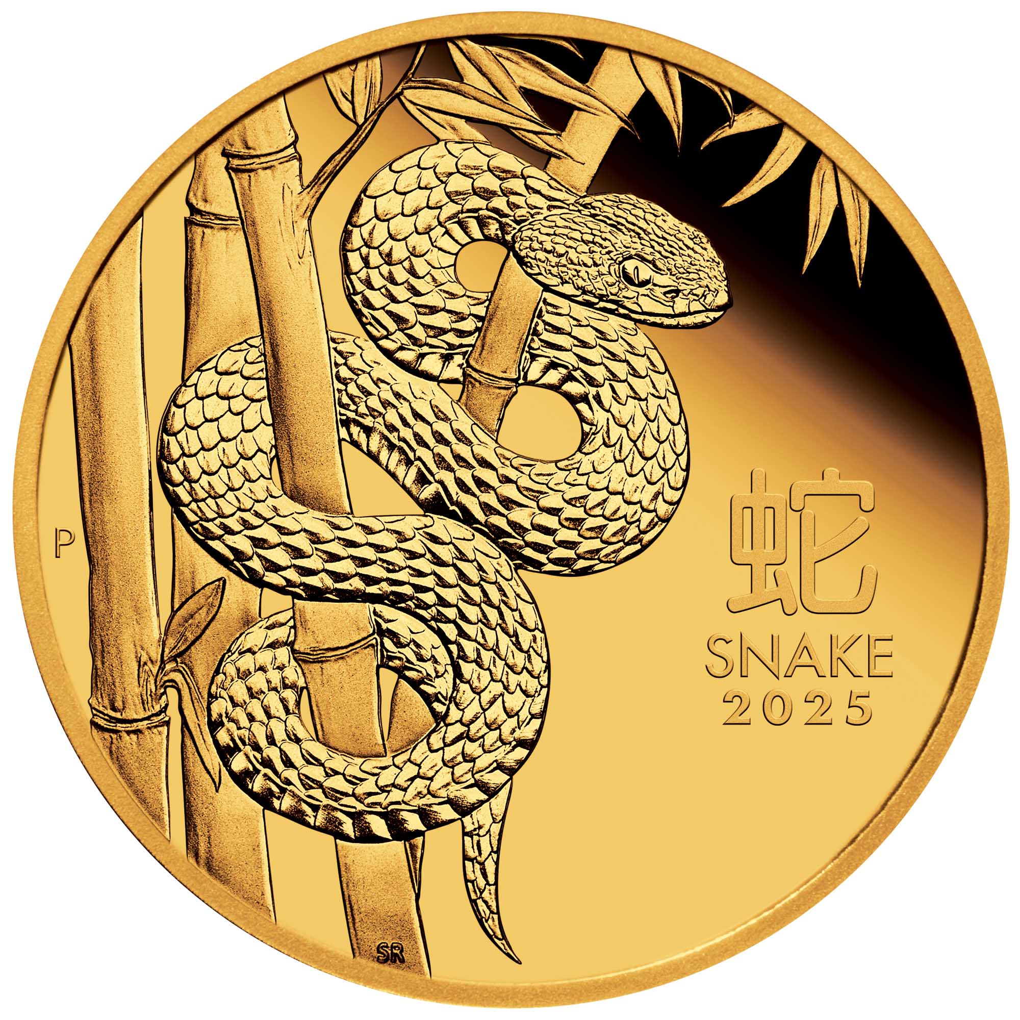 2025 Perth Mint Lunar Snake 1/10oz Gold Proof Coin
