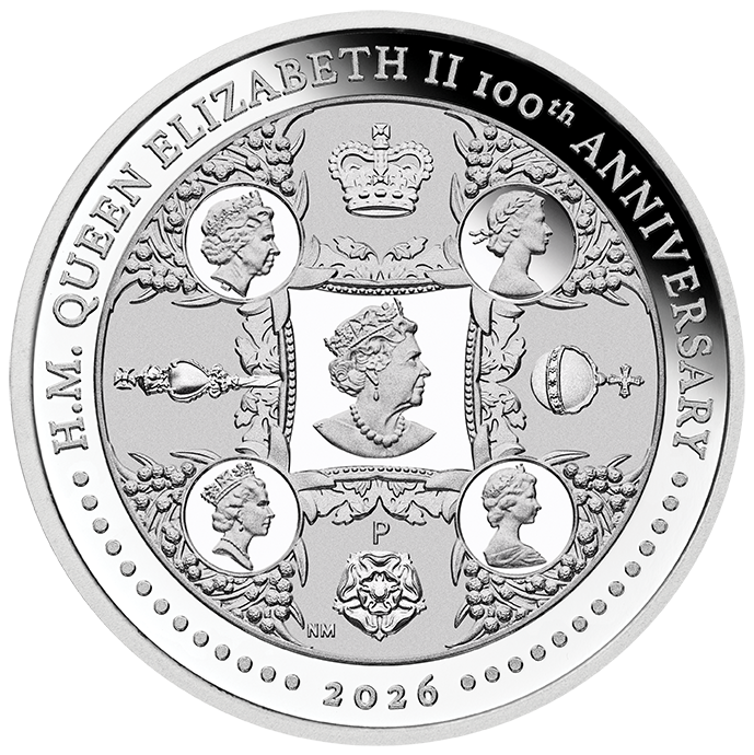 2026 Perth Mint Queen Elizabeth II Centenary 1oz Silver Proof Coin