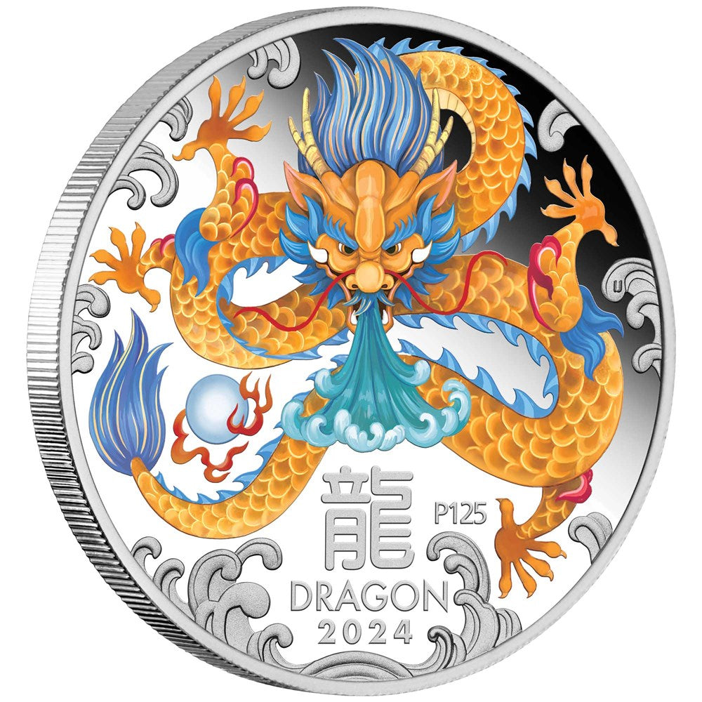 2024 Perth Mint Lunar Dragon 1oz Silver Trio Set