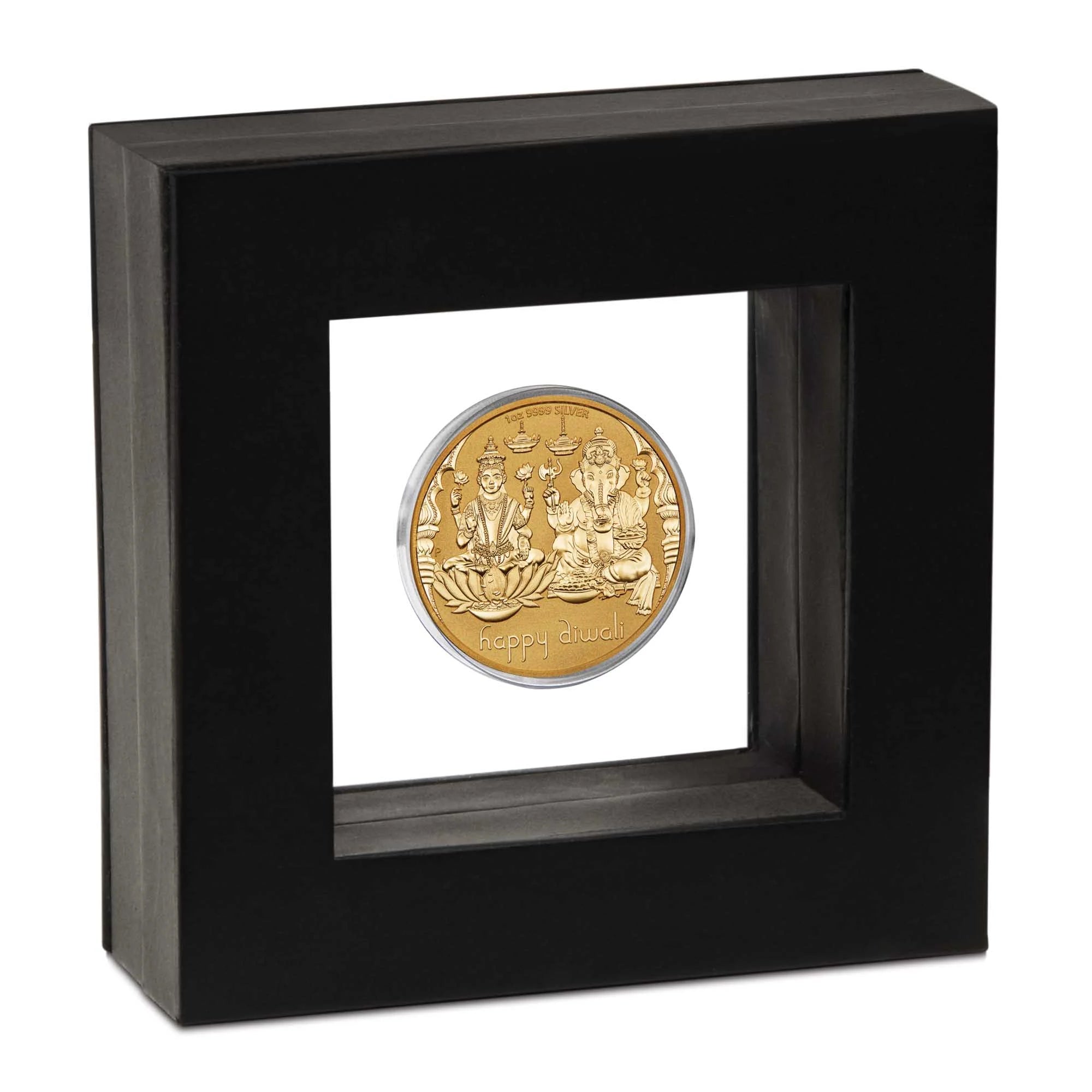 2023 Perth Mint Happy Diwali 1oz Silver Gilded Medallion