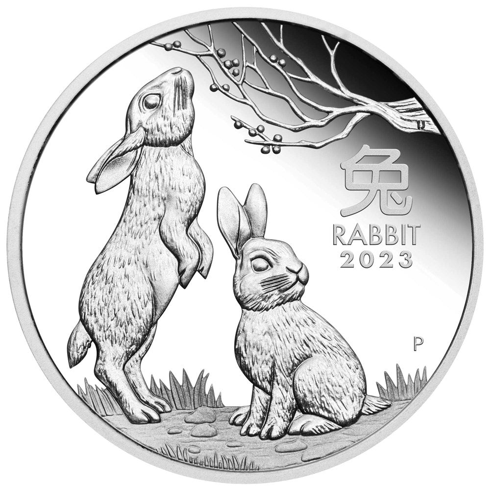 2023 Perth Mint Lunar Rabbit Silver Proof Three-Coin Set