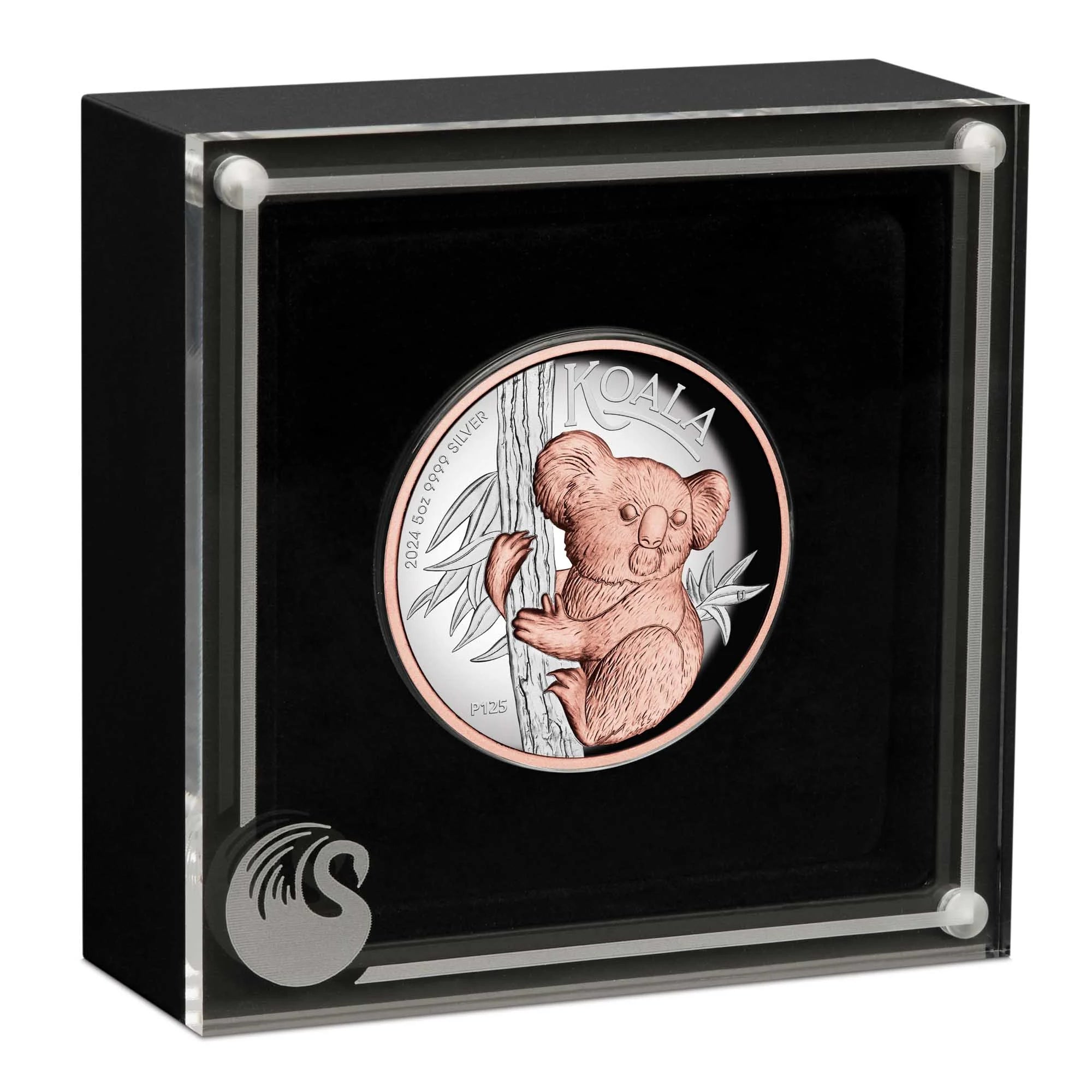 2024 Perth Mint Koala 5oz Silver HR Gilded Proof Coin