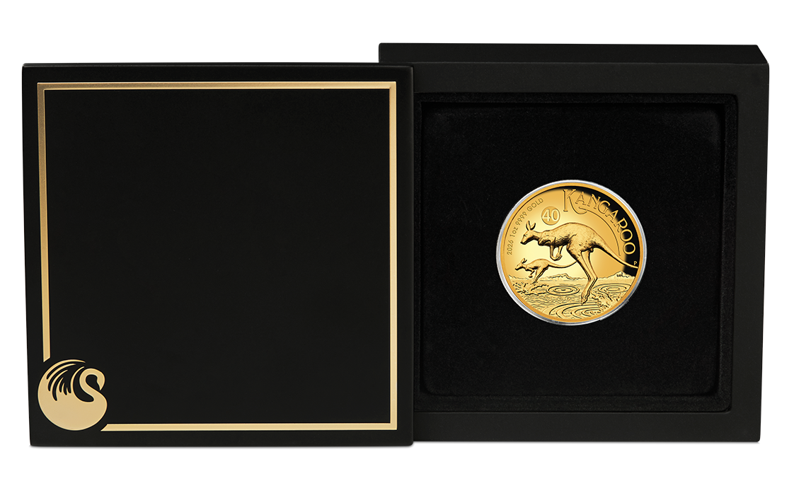 2026 Perth Mint Australian Kangaroo 1oz Gold Proof HR Coin
