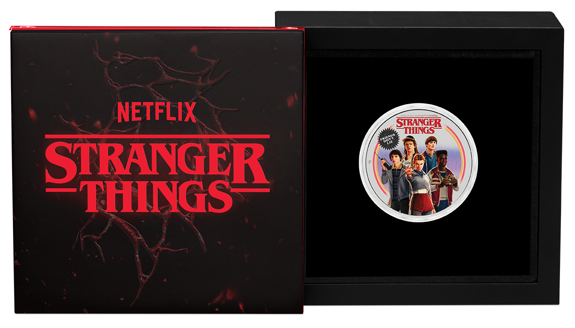 2026 Perth Mint Stranger Things 1oz Silver Coloured Coin