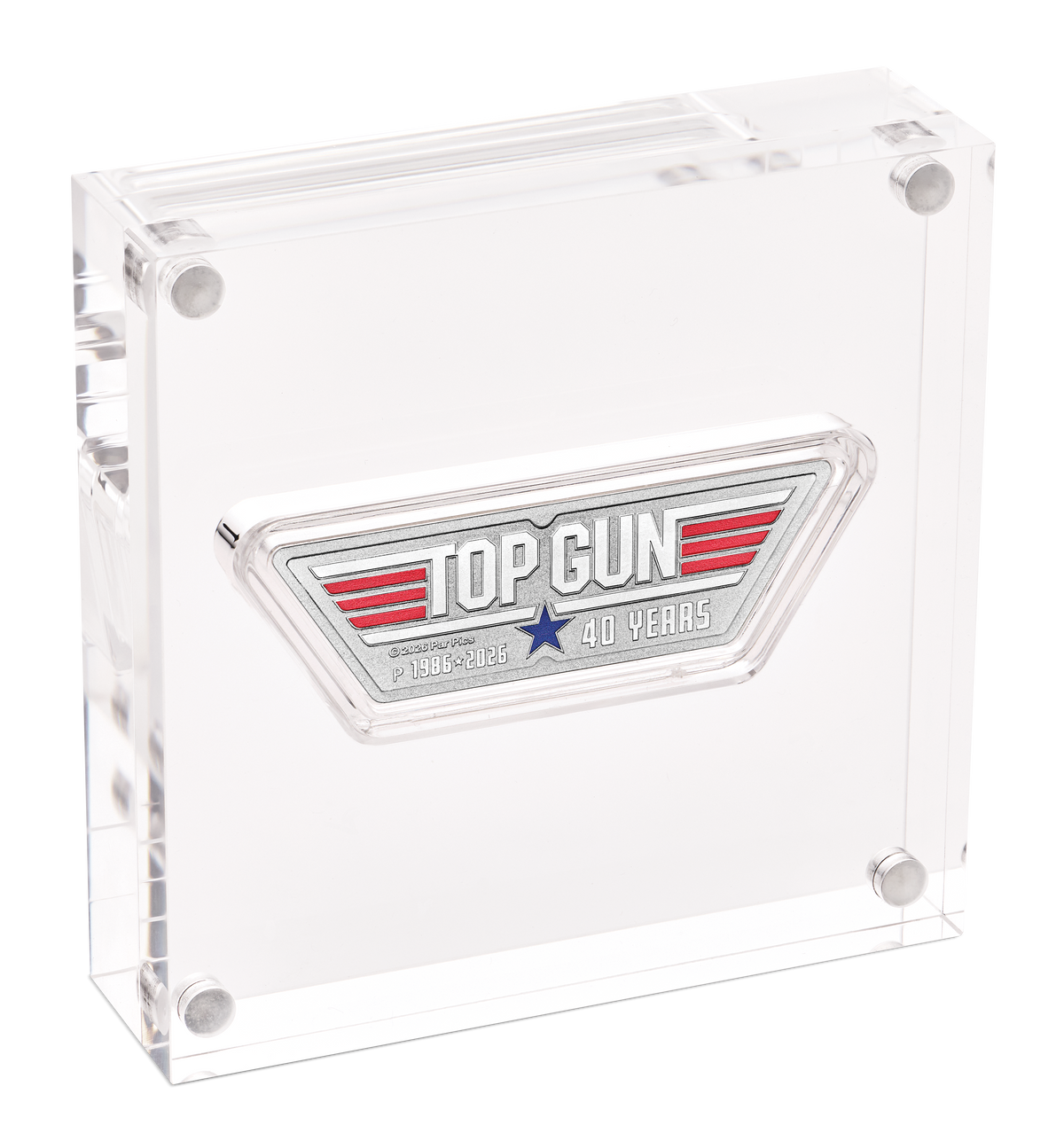 2026 Perth Mint Top Gun 40th Anniversary 1oz Silver Logo Shaped Coin