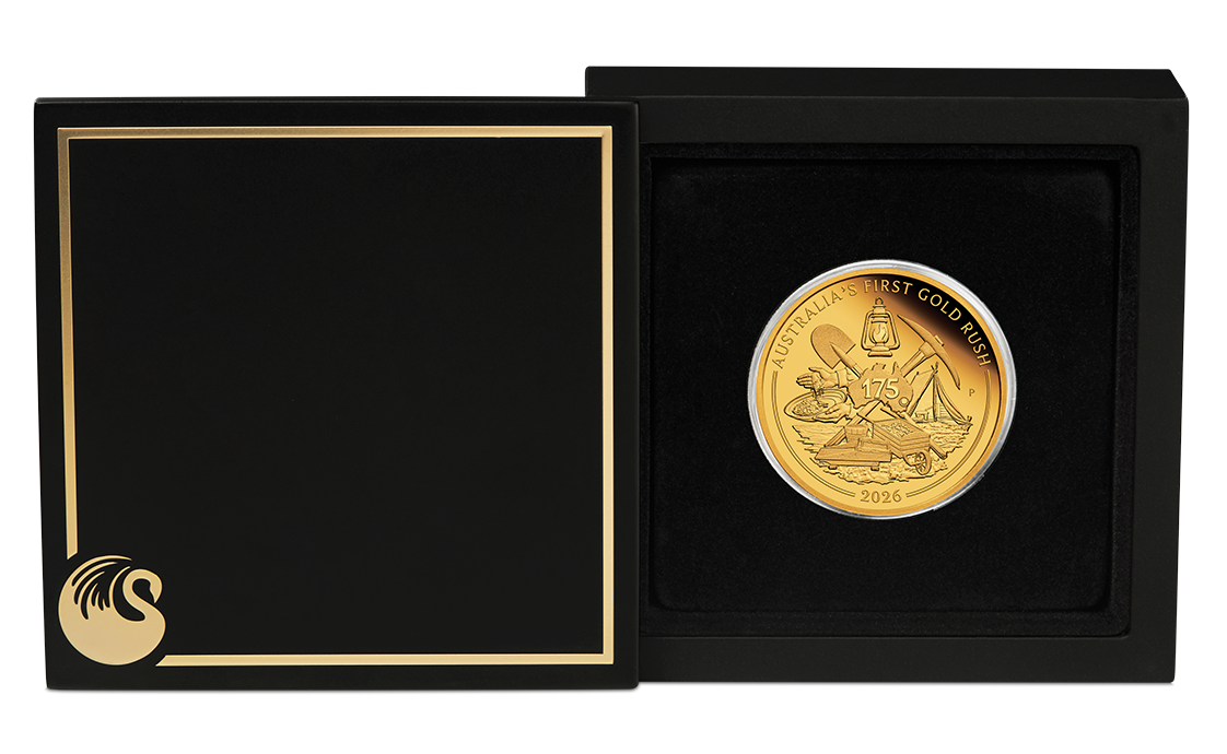 2026 Perth Mint Gold Rush 175th Anniversary 1oz Gold Proof Coin