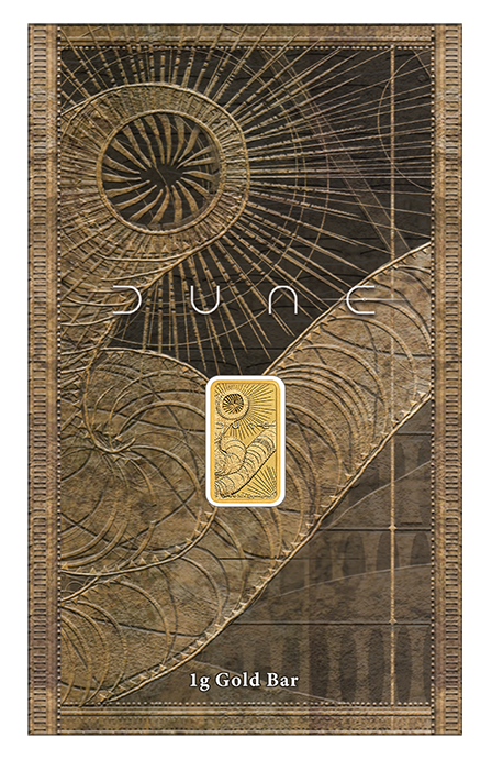 2026 Perth Mint Dune Sandworm 1g Gold Minted Bar