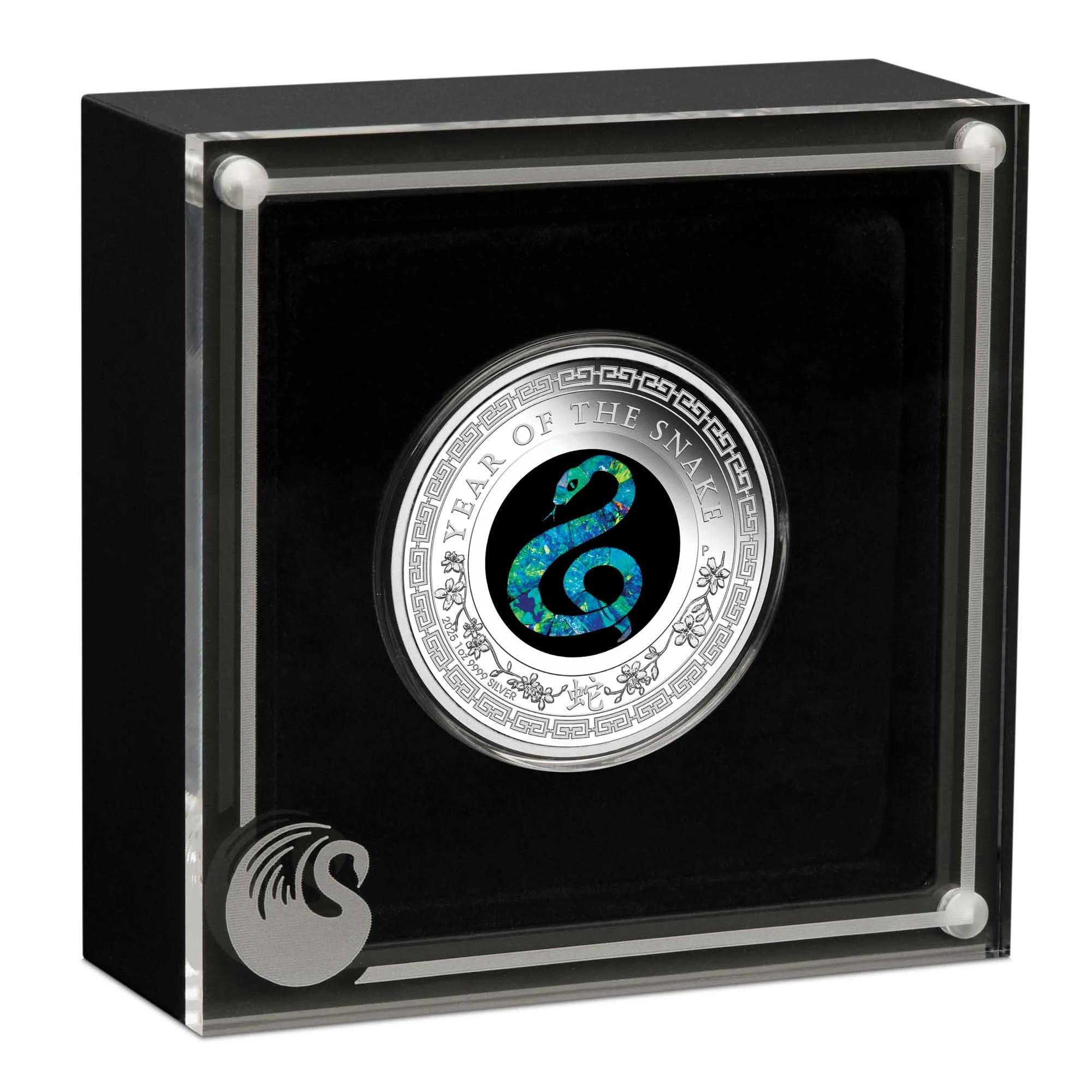 2025 Perth Mint Opal Lunar Snake 1oz Silver Proof Coin
