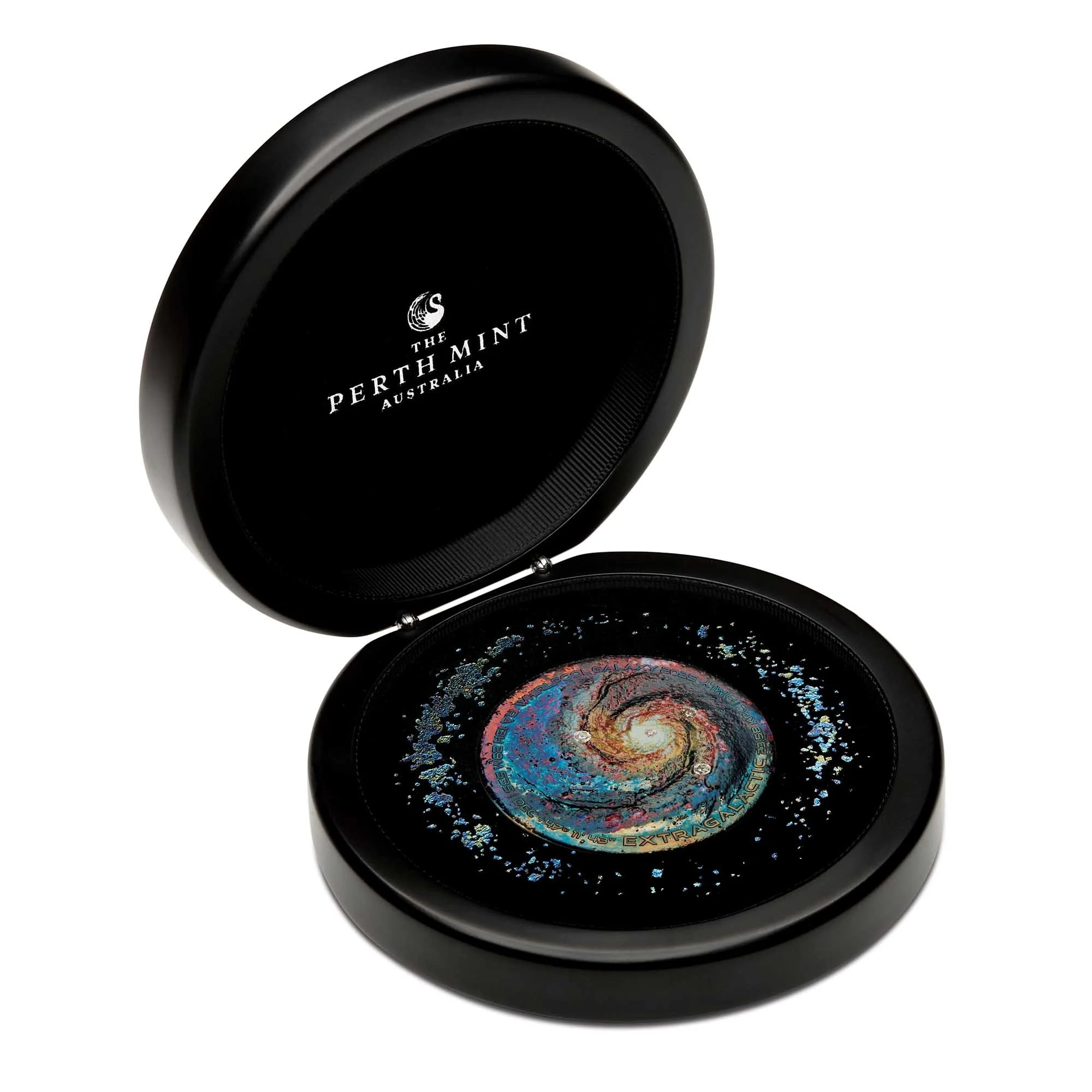 2025 Perth Mint Extragalactic 5oz Silver Patinaed Coloured Coin with Diamonds