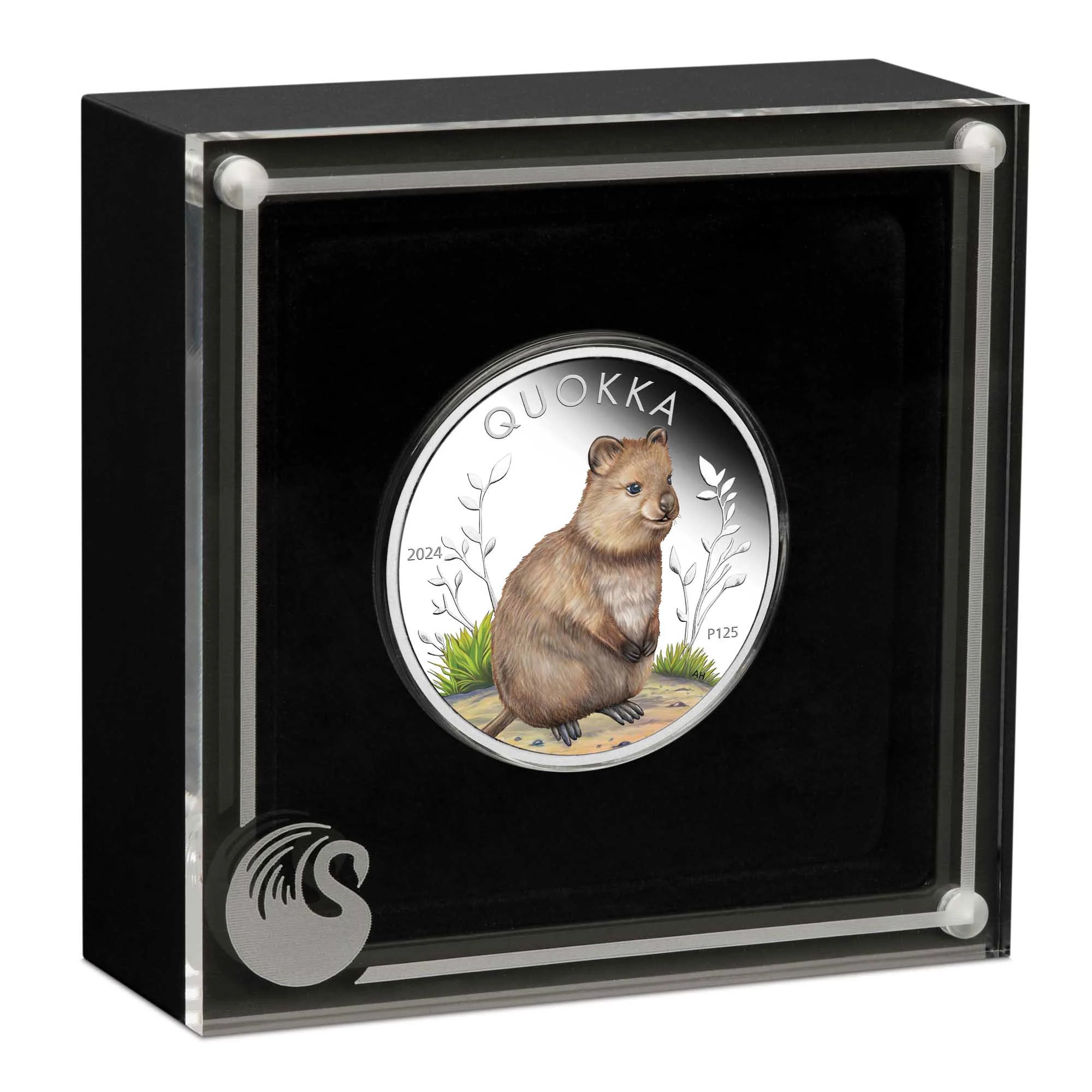 2024 Perth Mint Quokka 1oz Silver Coloured High Relief Proof Coin
