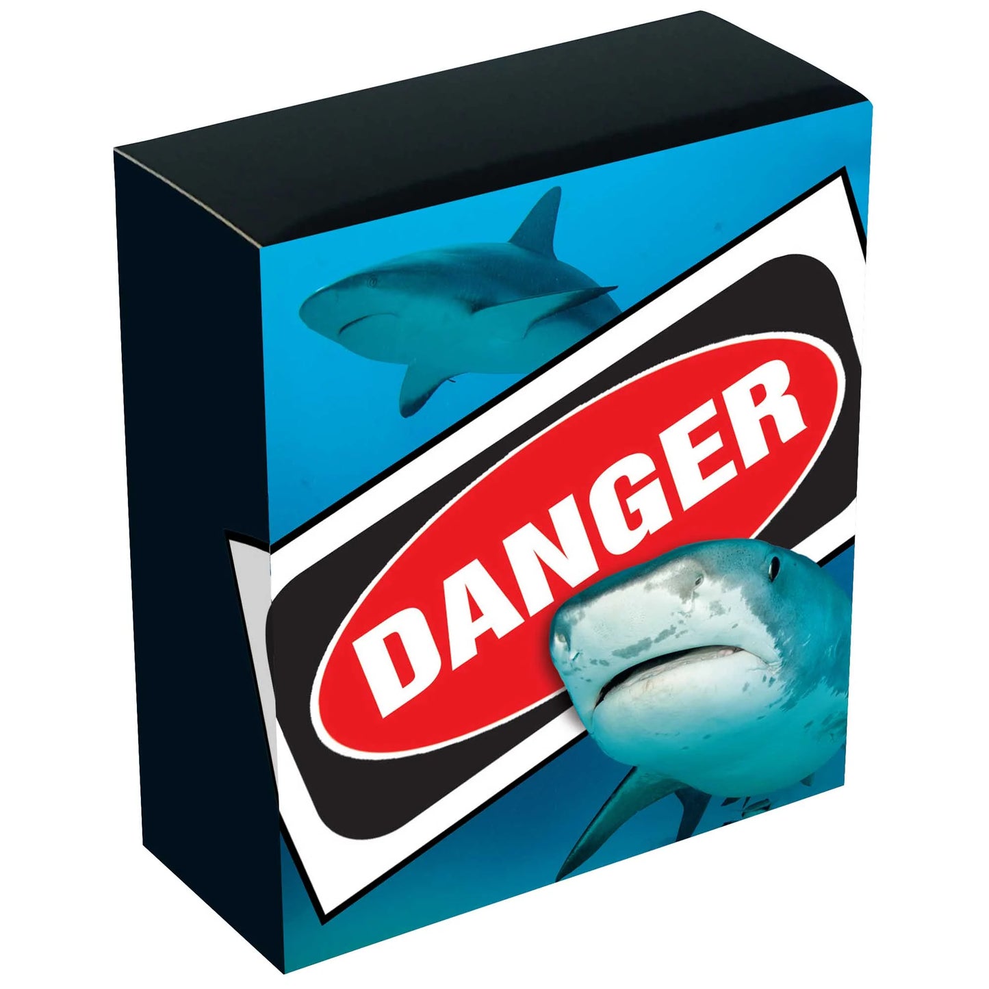 2023 Deadly & Dangerous Tiger Shark 1oz silver proof coloured coin