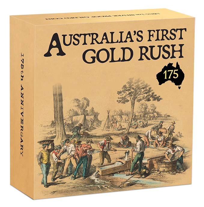 2026 Perth Mint Gold Rush 1oz Silver Gilded Proof Coin