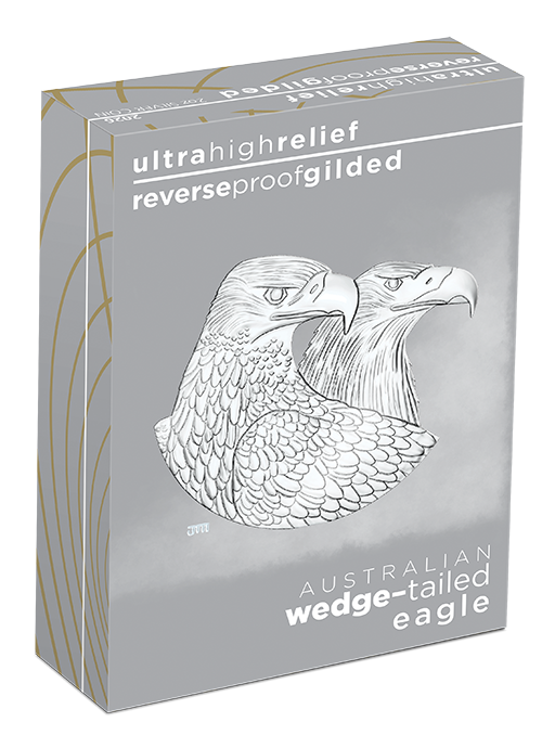2026 Perth Mint Wedge tailed Eagle 2oz Silver Gilded Coin