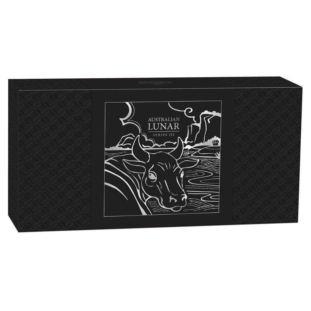 2021 Perth Mint Lunar Ox Silver Proof Three-Coin Set