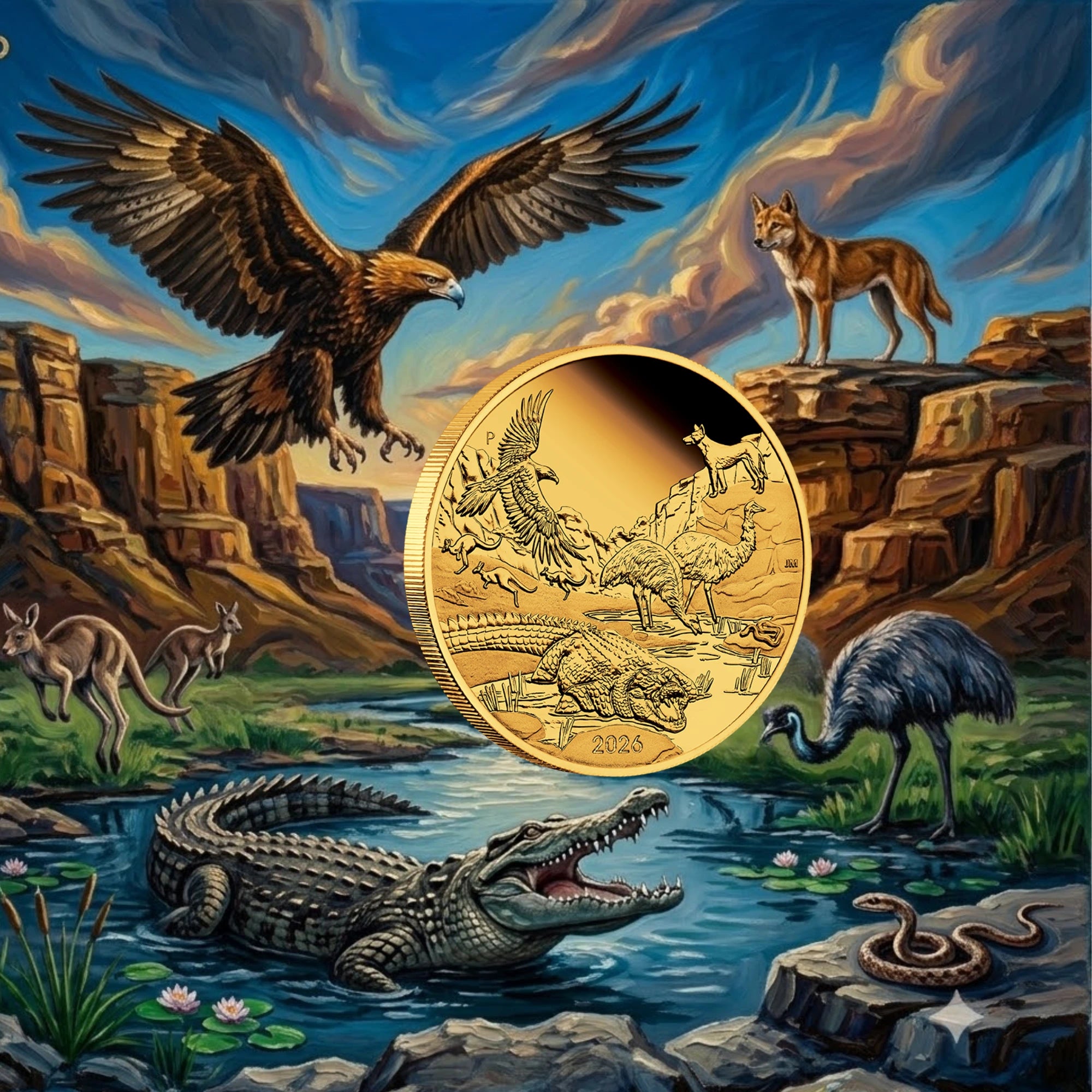 2026 Wonders of Australia The Outback 1oz Gold Proof Coin