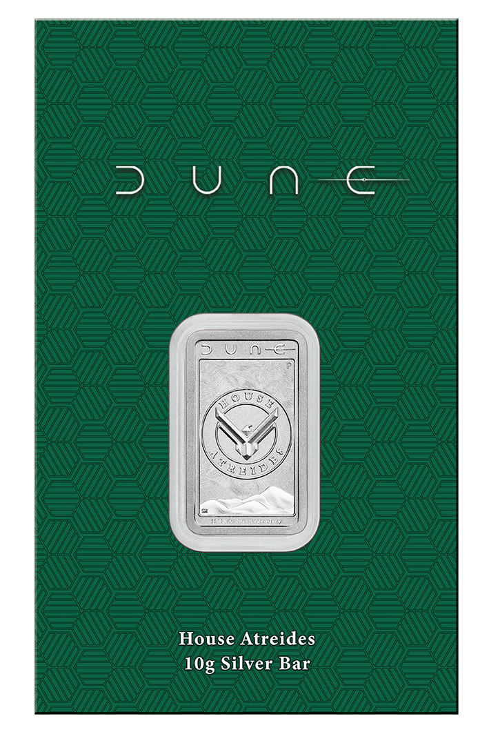 2026 Perth Mint Dune Atreides Gold & Silver 2 Bar Collection