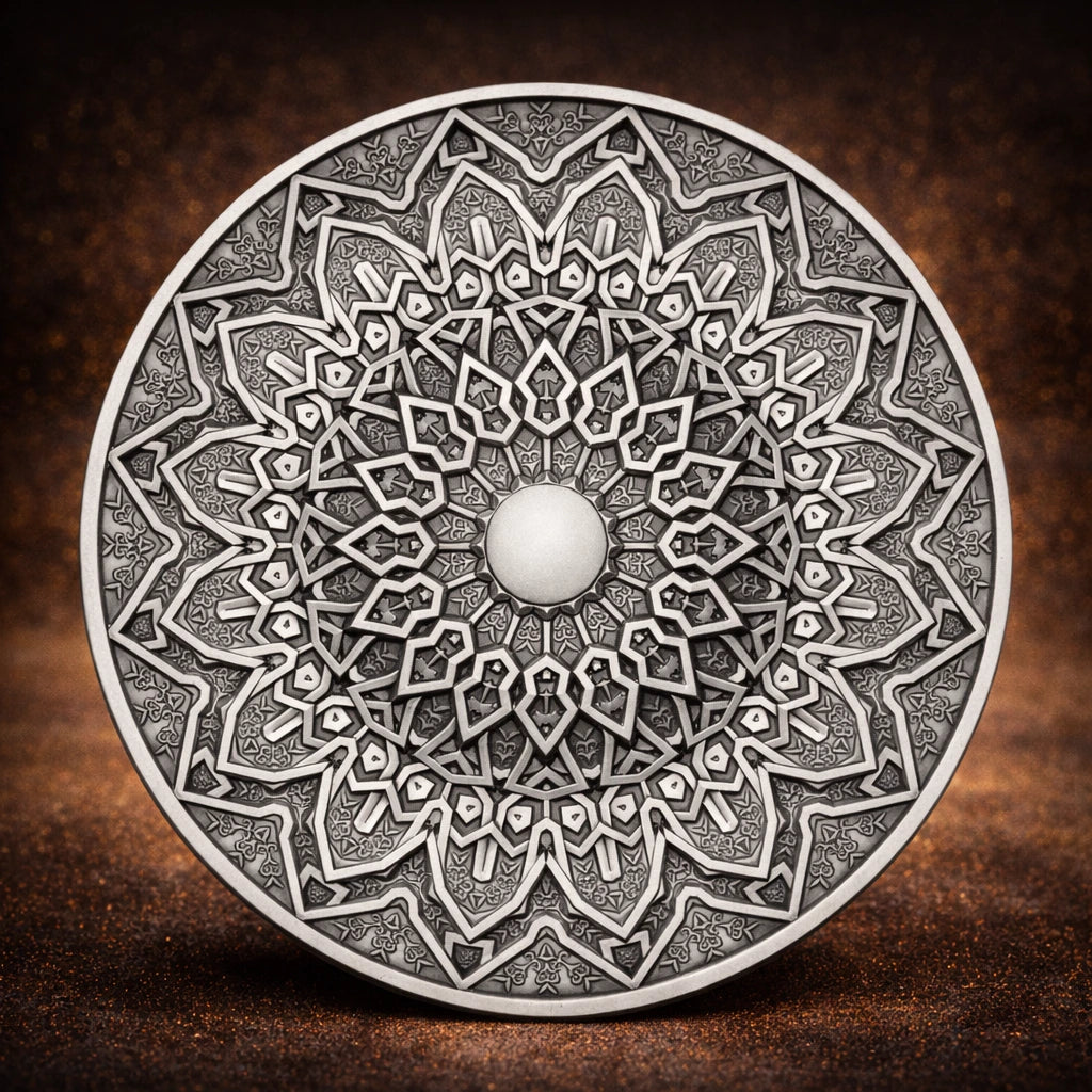 2020 Fiji Mandala Art Persian 3oz Silver Antique Coin