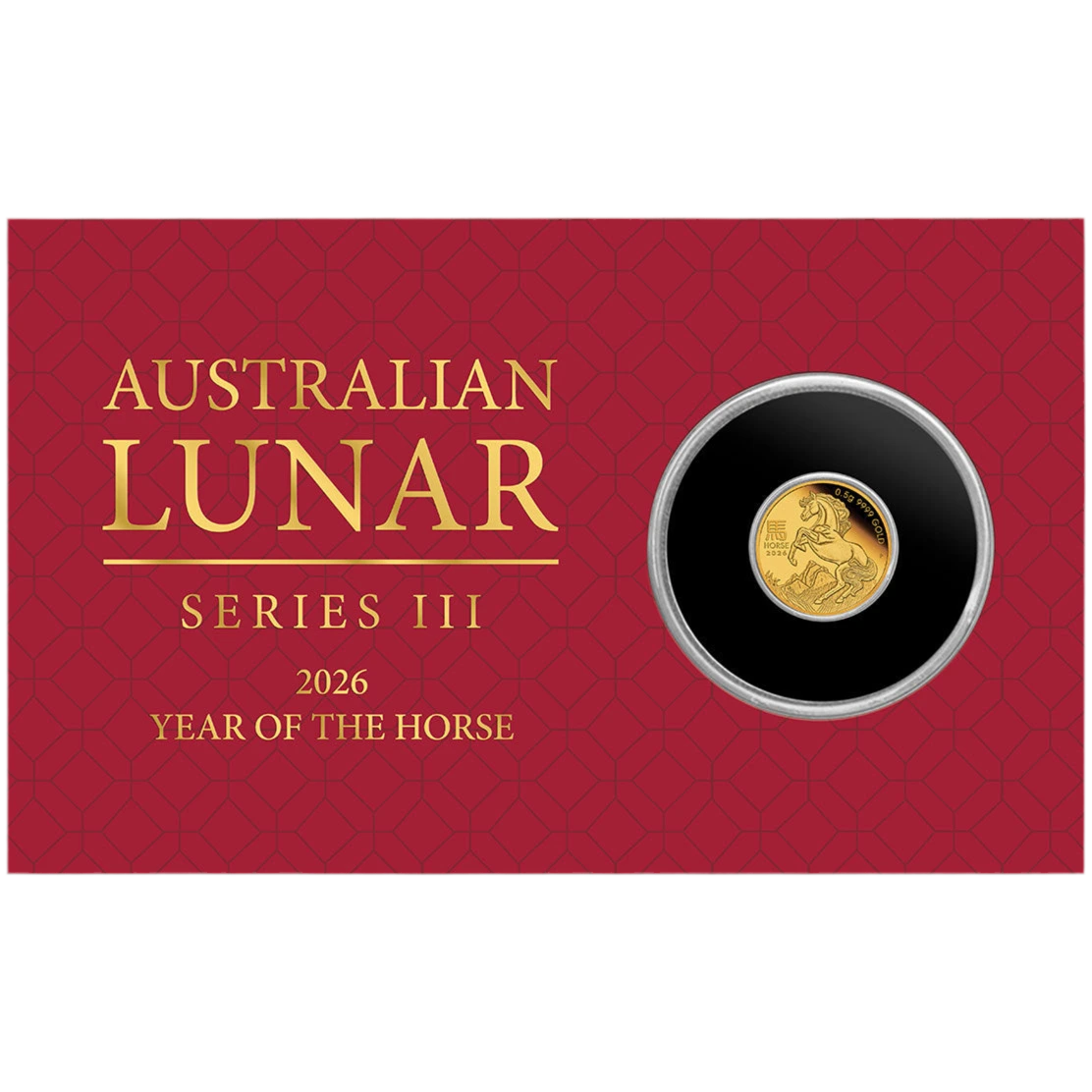 2026 Perth Mint Lunar Horse 0.5g Gold Proof Coin