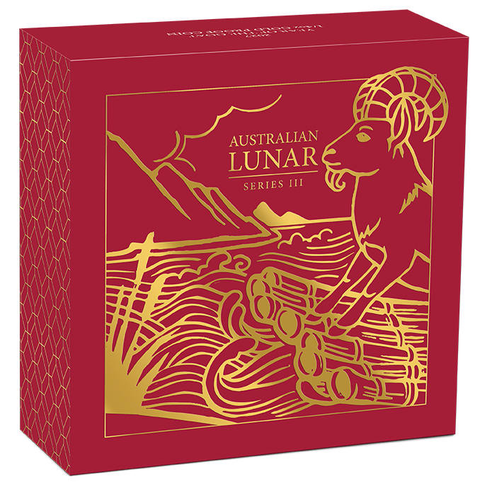 2027 Perth Mint Lunar Series III Year of the Goat 1/4oz Gold Proof Coin