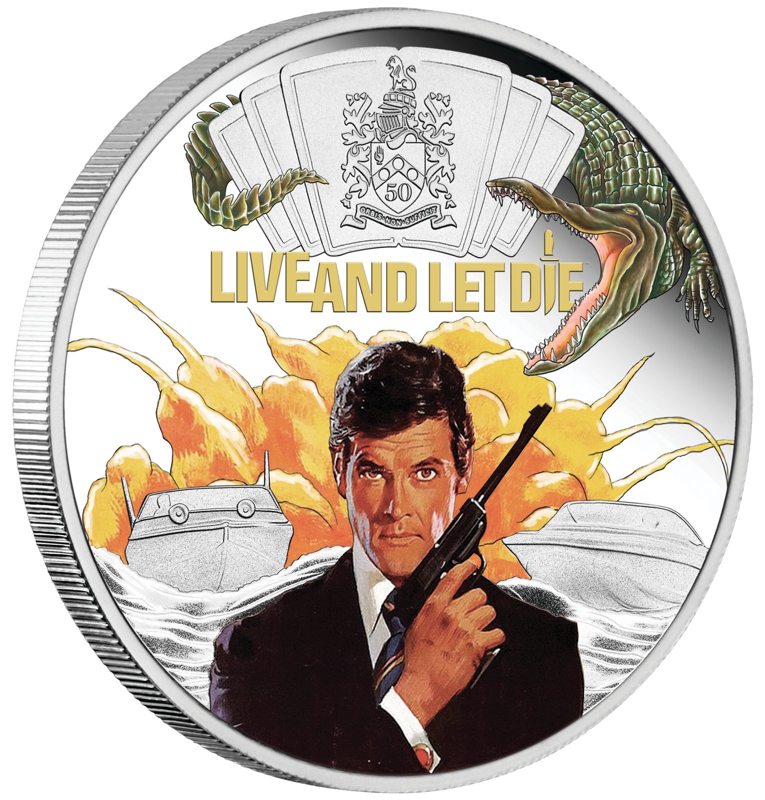 2023 Perth Mint James Bond Live and Let Die 1oz Silver Proof Coloured Coin