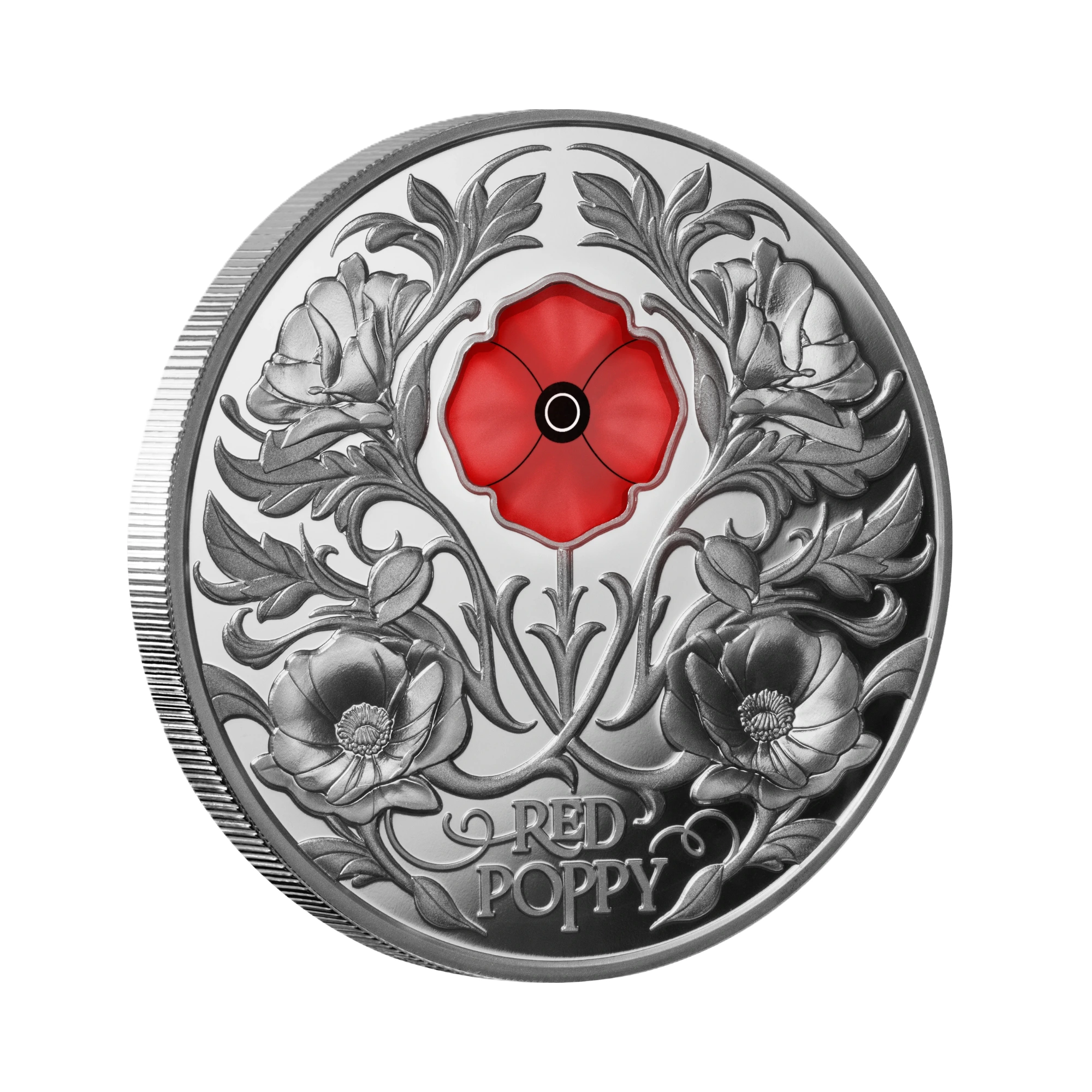 2026 Niue Red Poppy Window 2oz Silver Proof Coin