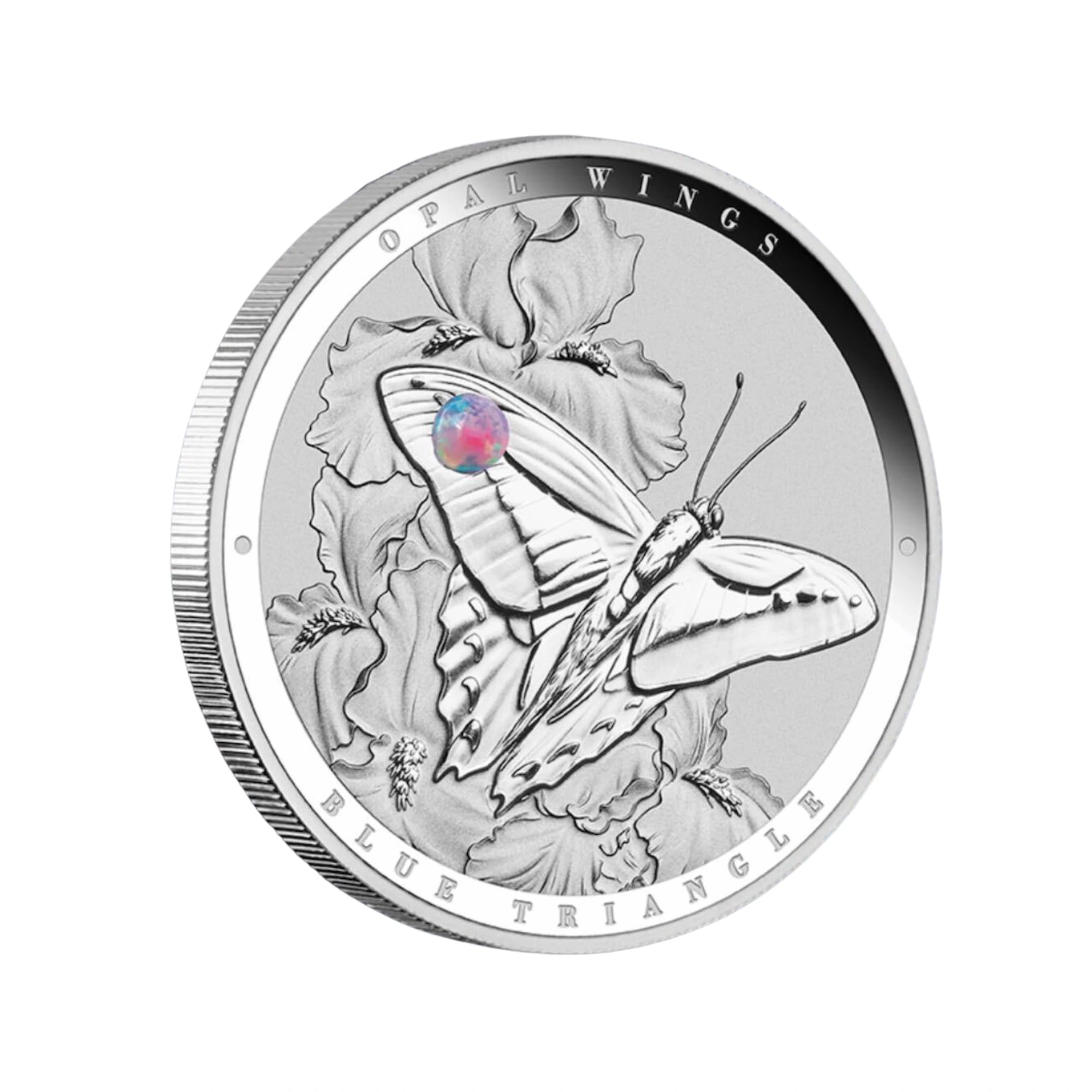 2026 Niue Opal Wings Blue Triangle 1oz Silver Proof Coin