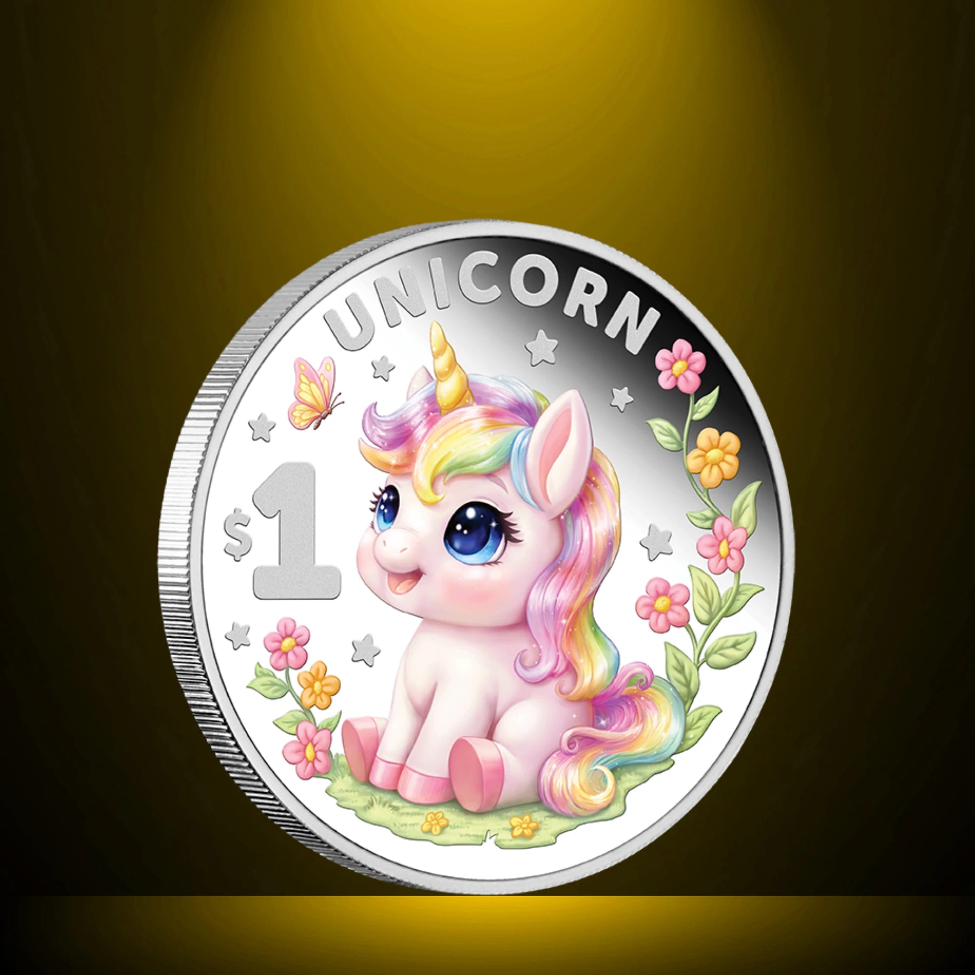 2026 Niue Mythical Creatures Baby Unicorn 1/2oz Silver Proof Coin