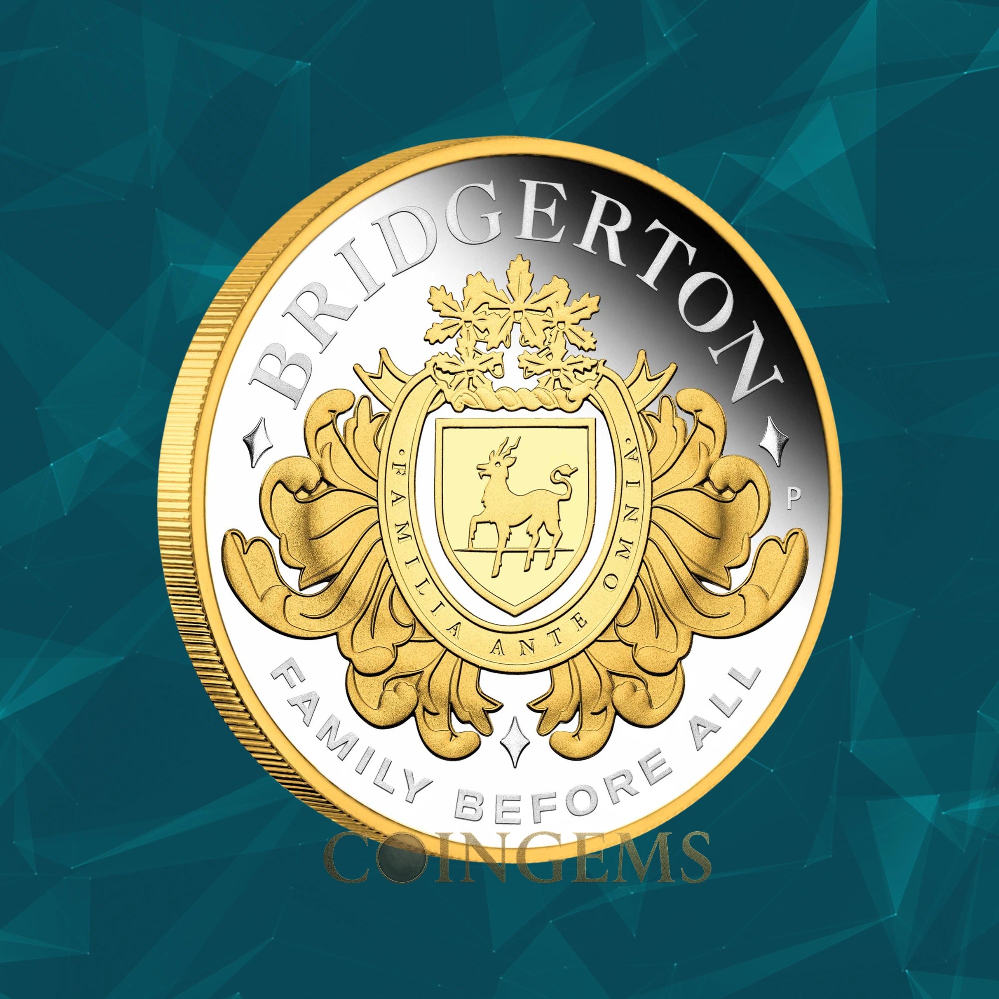 2026 Perth Mint Bridgerton House of Bridgerton 2oz Proof Gilded Silver Coin