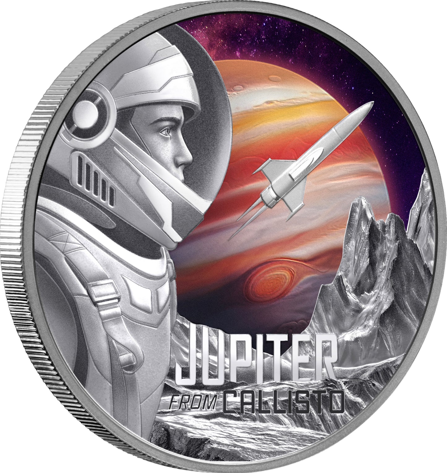 2026 Niue Jupiter from Callisto 1oz Silver Proof Coloured Coin