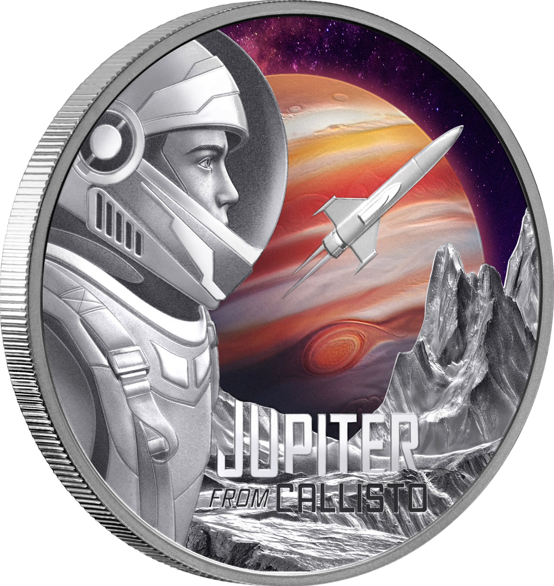 2026 Niue Jupiter from Callisto 1oz Silver Proof Coloured Coin