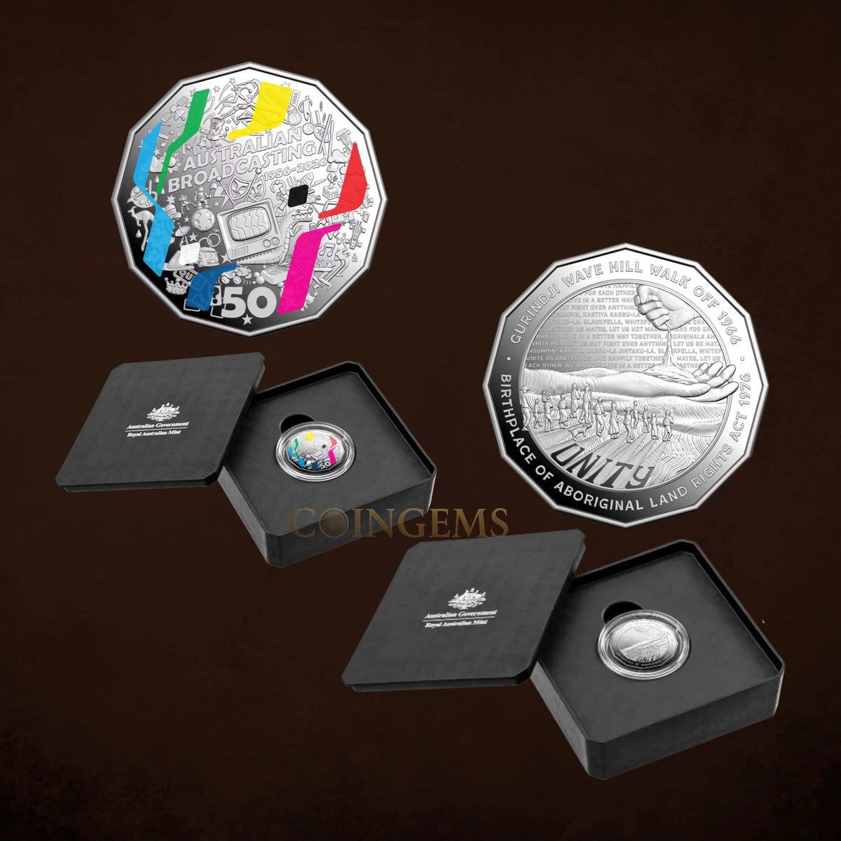 2026 RAM TV Broadcast & Unity Wave 50c Silver Proof 2-Coin Collection