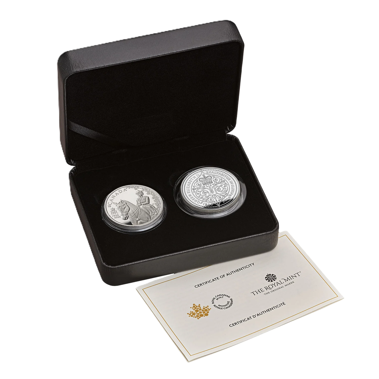 2026 Royal Mint 100th anniversary Birth of Queen Elizabeth II 1oz Silver Two-Coin Set