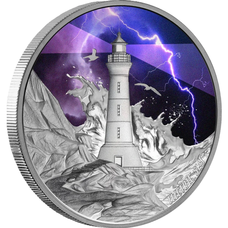 2024 Perth Mint Electric Sky 1oz Silver Coloured Proof Coin