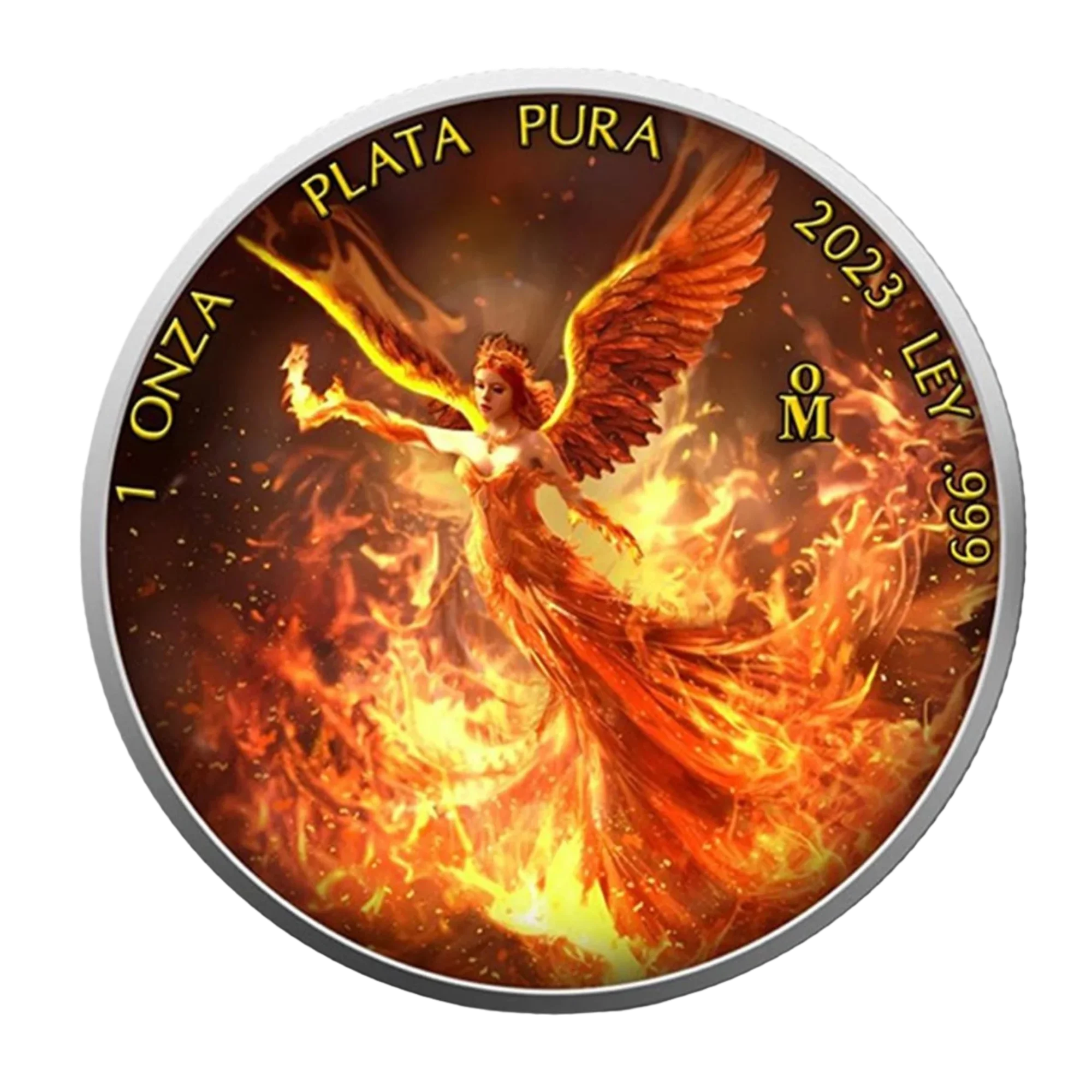 2023 Mexico Libertad Fire Volcano 1oz Silver BU Coin