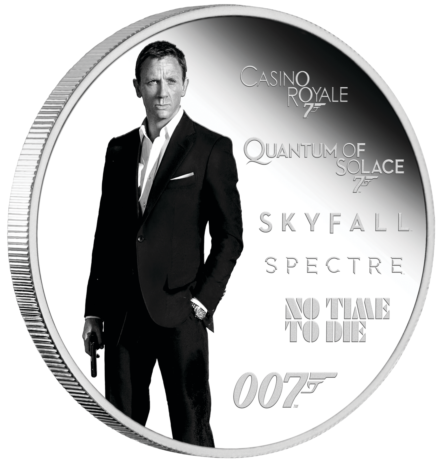 2024 Perth Mint James Bond Daniel Craig Legacy Series 1oz Silver Proof Coloured Coin