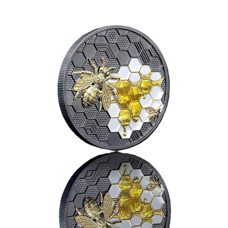 2026 Niue Bionic Genesis BEE 2oz Silver Coloured Proof Coin Pre Order