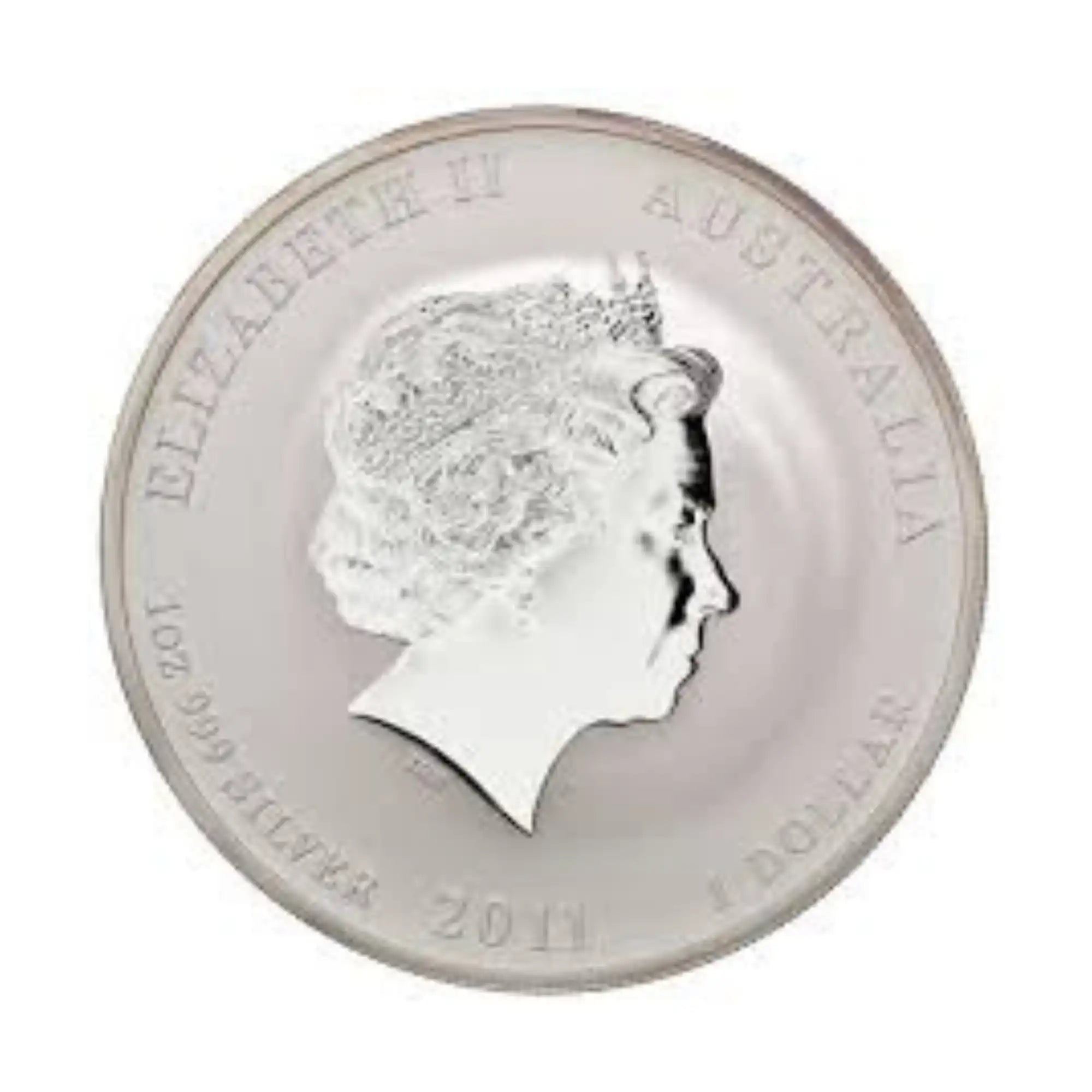 2011 Perth Mint Lunar Rabbit 1oz Silver Gilded Proof Coin