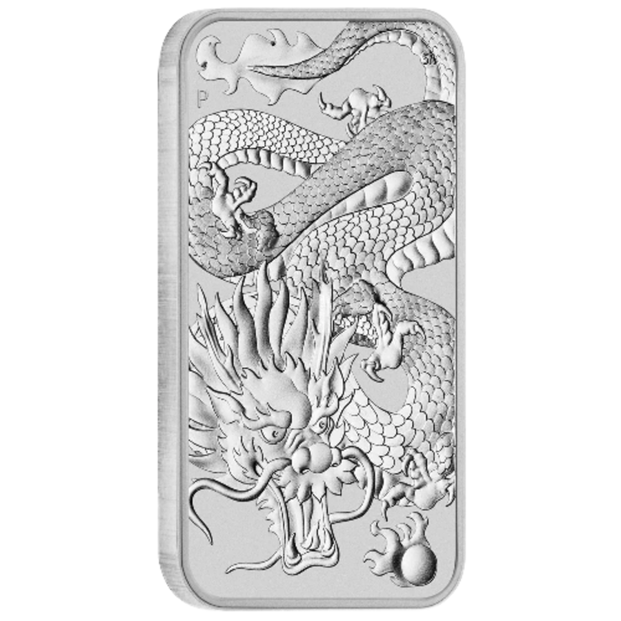2022 Perth Mint Dragon 1oz Rectangular Silver Bullion Coin