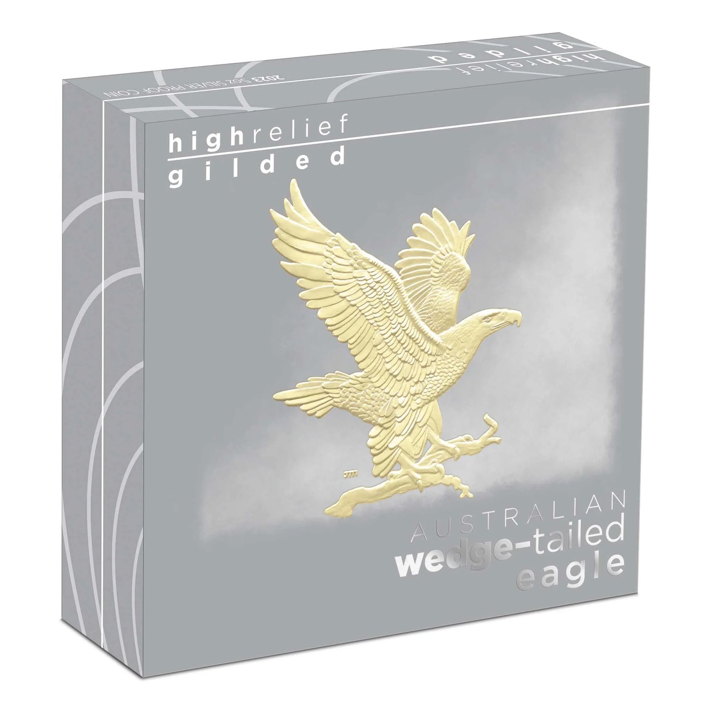 2023 Perth Mint Wedge-tailed Eagle 5oz Silver Proof High Relief Gilded Coin